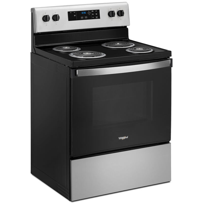 Whirlpool 30 in. 4.8 cu. ft. Electric Range with Coil Burners - Stainless Steel, Stainless Steel, hires