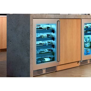 Perlick Signature Series 24 in. Undercounter Wine Reserve with Metal Racks, Single Temperature Zone & 20 Bottle Capacity - Custom Panel Ready, , hires