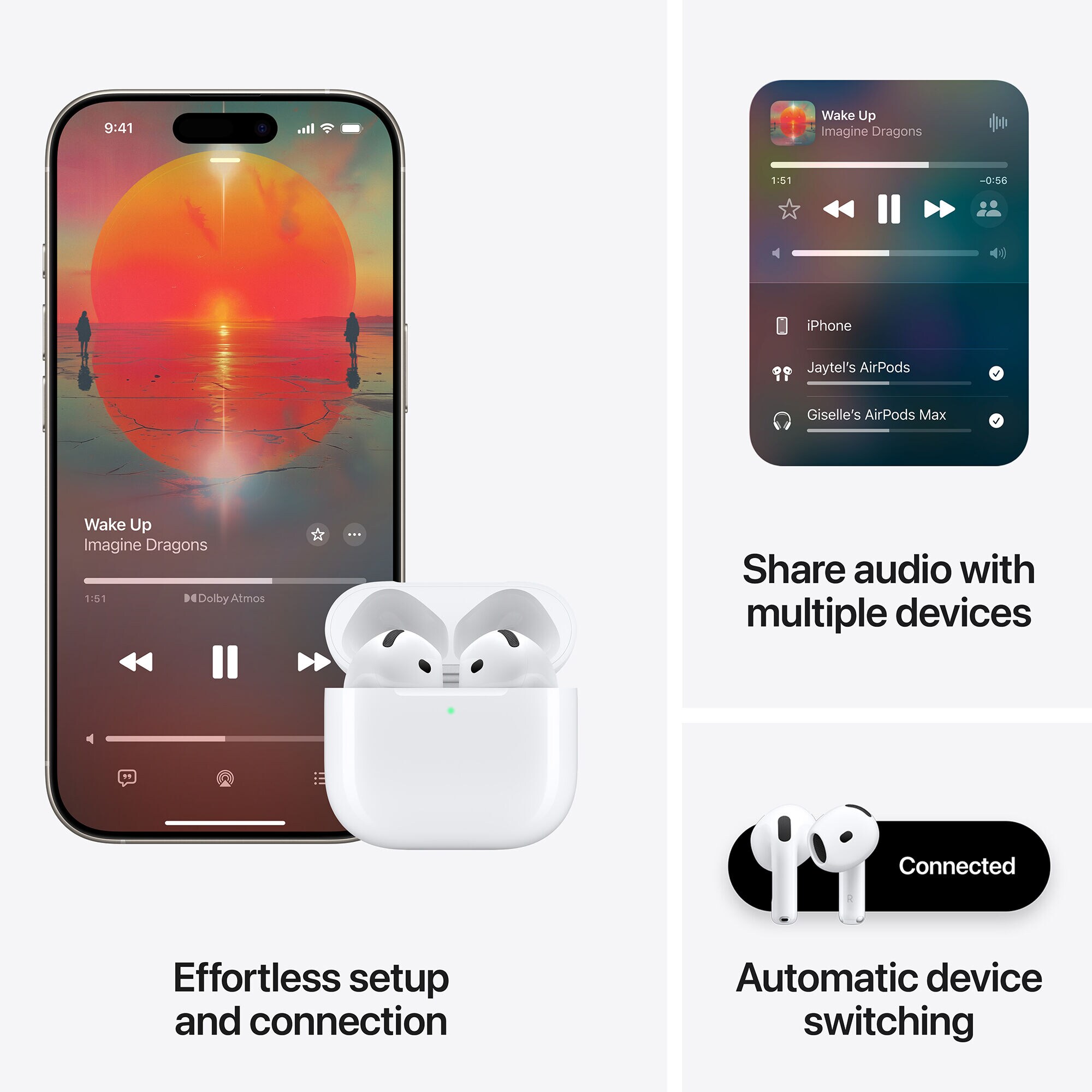 Apple - AirPods 4 - White