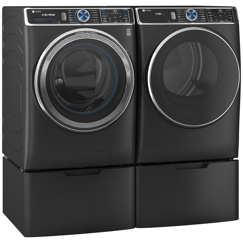 GE Profile 28 in. 7.8 cu. ft. Smart Stackable Gas Dryer with Sensor Dry, Sanitize & Steam Cycle - Carbon Graphite, , hires