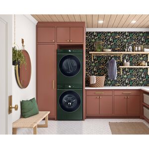 Samsung Bespoke 27 in. 7.6 cu. ft. Smart Stackable Electric Dryer with AI Optimal Dry, Super Speed Dry, Sensor Dry, Sanitize & Steam Cycle - Forest Green, , hires