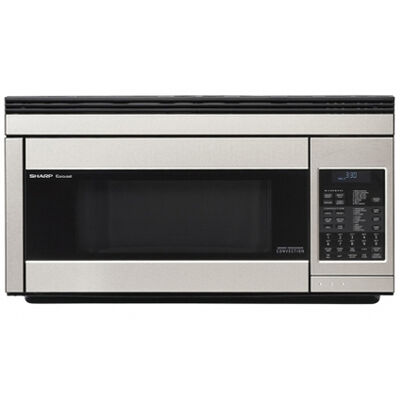 Sharp 30" 1.1 Cu. Ft. Over-the-Range Microwave with 11 Power Levels, 300 CFM & Sensor Cooking Controls - Stainless Steel | R1874T