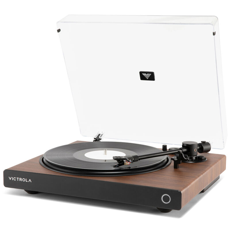 Victrola Wave Bluetooth Turntable with Auracast - Walnut, , hires