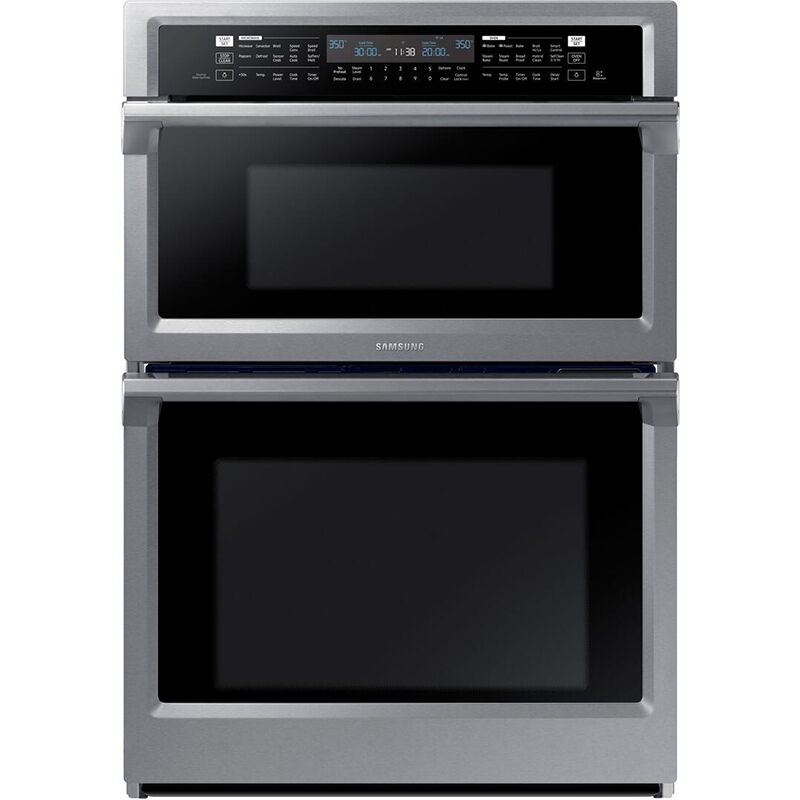 Samsung 30inch 7.0 Cu. Ft. Electric Smart Oven/Microwave Combo Wall Oven  with Dual Convection & Self Clean - Stainless Steel