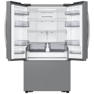 Samsung Bespoke 36 in. 31.5 cu. ft. Smart French Door Refrigerator with Ice Maker - Fingerprint Resistant Stainless Steel, , hires