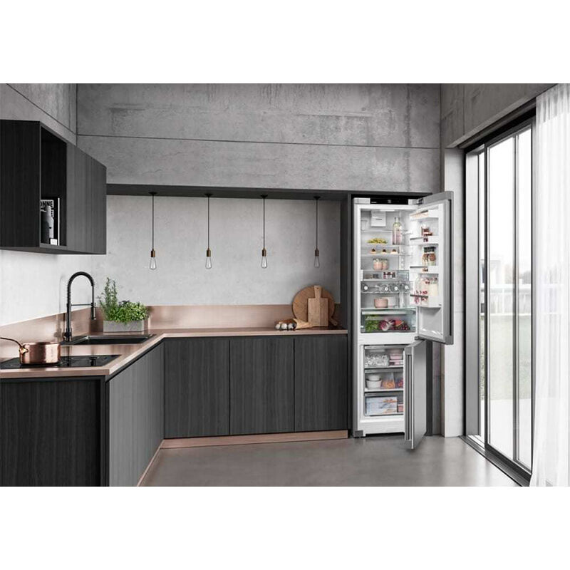 Liebherr Plus 24 in. 12.8 cu. ft. Smart Counter Depth Bottom Freezer Refrigerator with Ice Maker - Stainless Steel, , hires