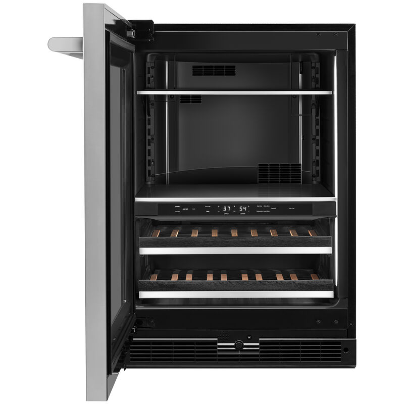 JennAir Rise Series 24 in. 5.0 cu. ft. Built-In Beverage Center with Fixed Shelves & Digital Control - Stainless Steel, , hires
