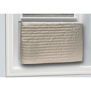 Frost King 2 Piece Quilted Indoor 20" x 28" Air Conditioner Cover, , hires