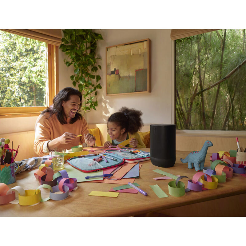 Sonos Move 2 Portable Rechargeable Splashproof Bluetooth & Wi-Fi Speaker - Black, Black, hires