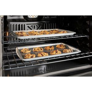 GE 27 in. 4.3 cu. ft. Electric Smart Wall Oven with True European Convection & Self Clean - Stainless Steel, , hires