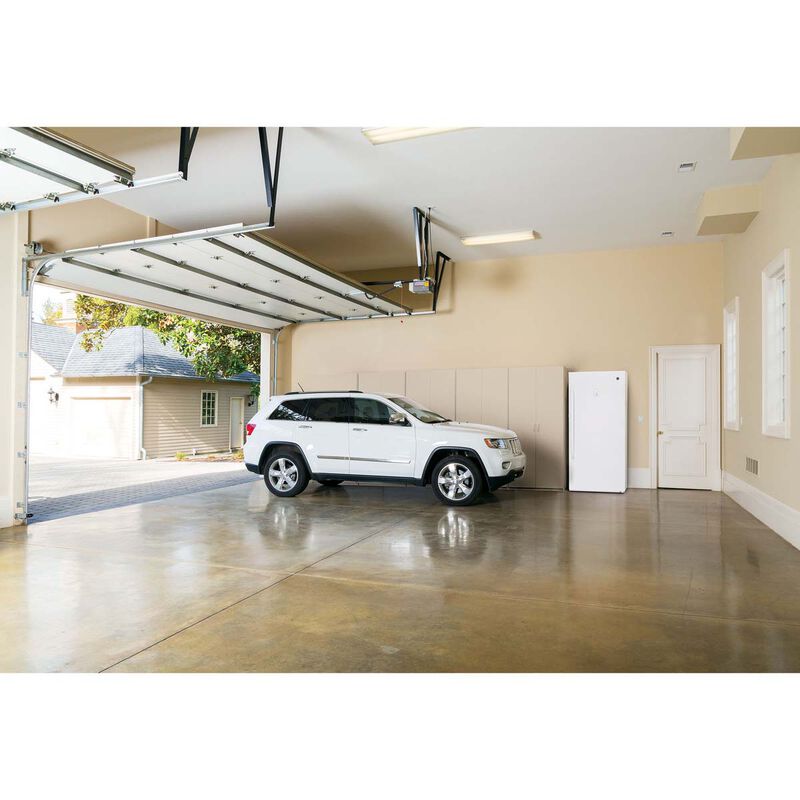 GE 28 in. 14.1 cu. ft. Garage-Ready Upright Freezer with Adjustable Shelves - White, , hires