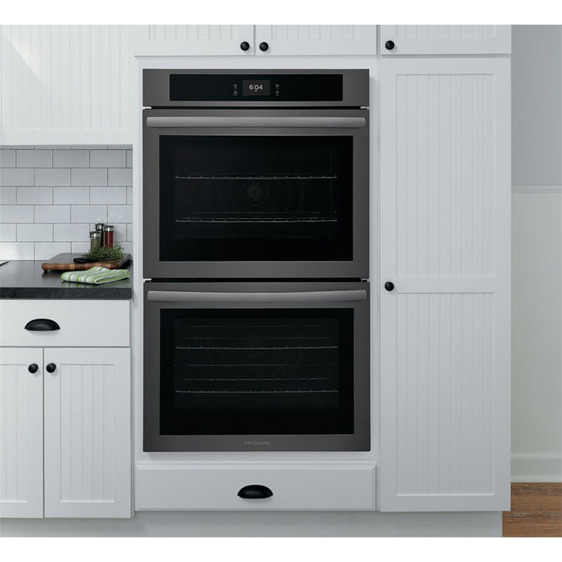 Frigidaire 30" 10.6 Cu. Ft. Electric Double Wall Oven with Standard Convection & Self Clean - Black Stainless Steel, Black Stainless Steel, hires
