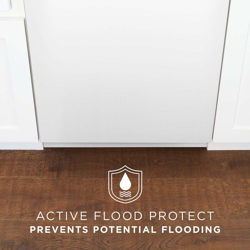 GE 24 in. Front Control Flush-Mount Dishwasher with 55 dBa Sound Level, Dry Boost & Pocket Handle - White, White, hires