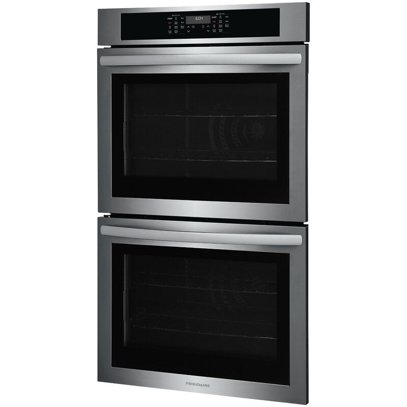 Frigidaire 30 in. 10.6 cu. ft. Top Control Electric Double Wall Oven With Standard Convection - Stainless Steel, Stainless Steel, hires