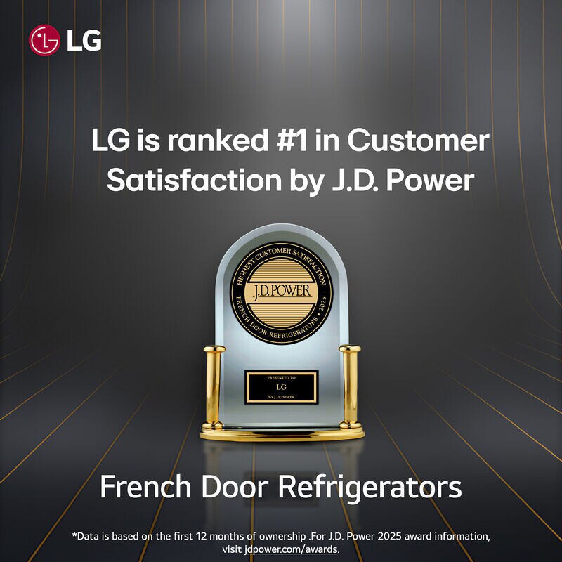 LG 36 in. 23.7 cu. ft. Smart Counter Depth French Door Refrigerator with Ice & Water Dispenser - PrintProof Stainless Steel, , hires