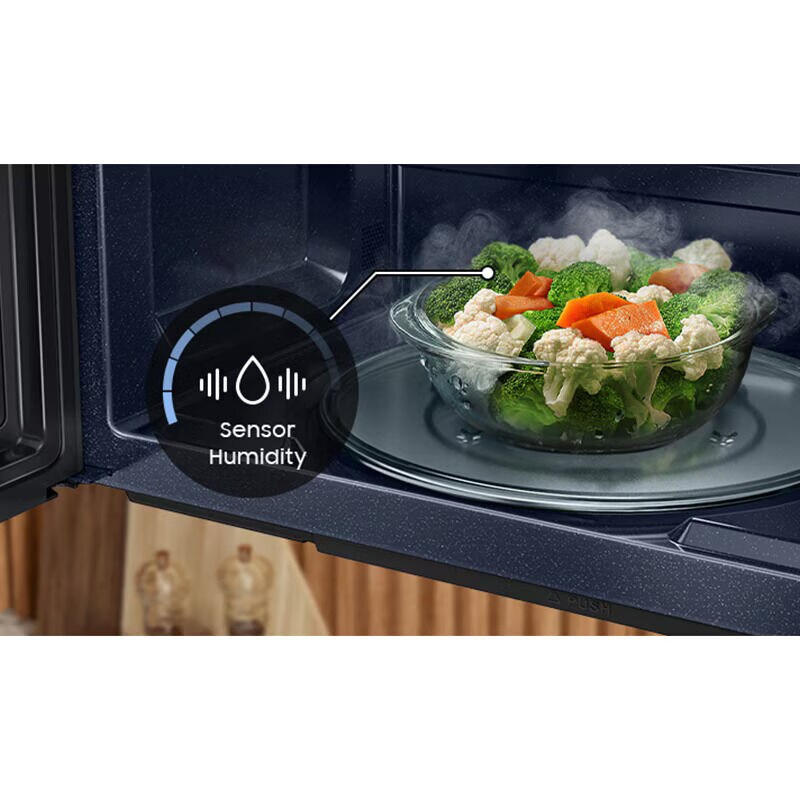 Samsung Bespoke 30 in. 2.1 cu. ft. Over-the-Range Smart Microwave with 10 Power Levels, 400 CFM & Sensor Cooking Controls - White Glass, White Glass, hires