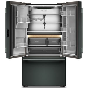 KitchenAid 36 in. 23.1 cu. ft. Smart Counter Depth French Door Refrigerator with Ice & Water Dispenser - Juniper, Juniper, hires