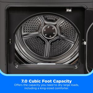 Midea 27 in. 7.0 cu. ft. Smart Gas Dryer with Sensor Dry & Sanitize Cycle - Metallic Gray, Metallic Gray, hires