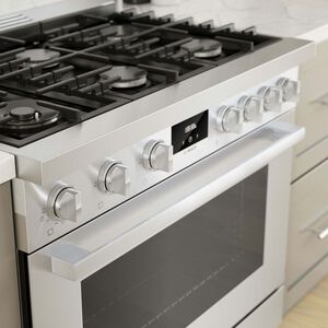 Bosch 800 Series 36 in. 3.5 cu. ft. Convection Oven Freestanding Gas Range with 6 Sealed Burners - Stainless Steel, , hires