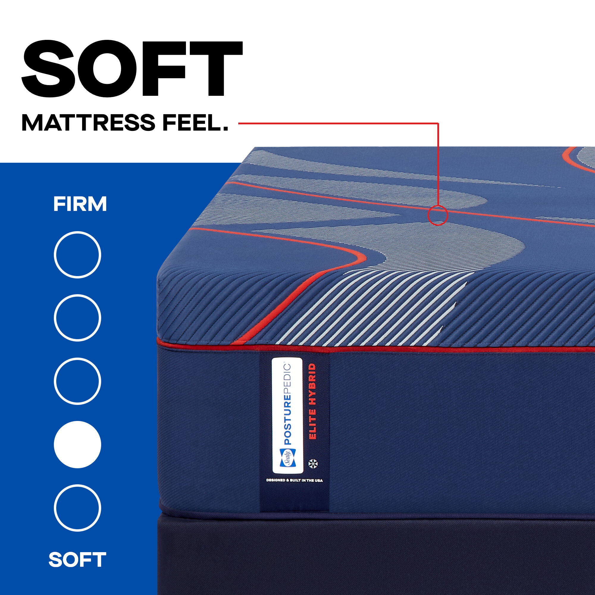 Sealy Brenham II Posturepedic Elite Plush Hybrid Mattress - Queen