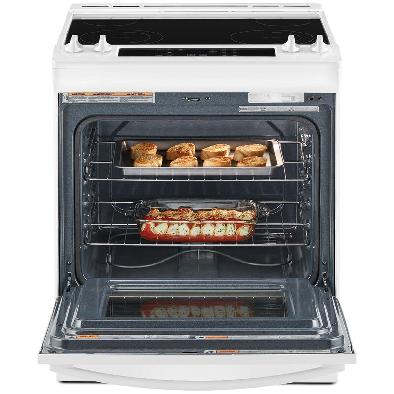 Whirlpool 30 in. 4.8 cu. ft. Slide-In Electric Range with Radiant Burners - White, White, hires