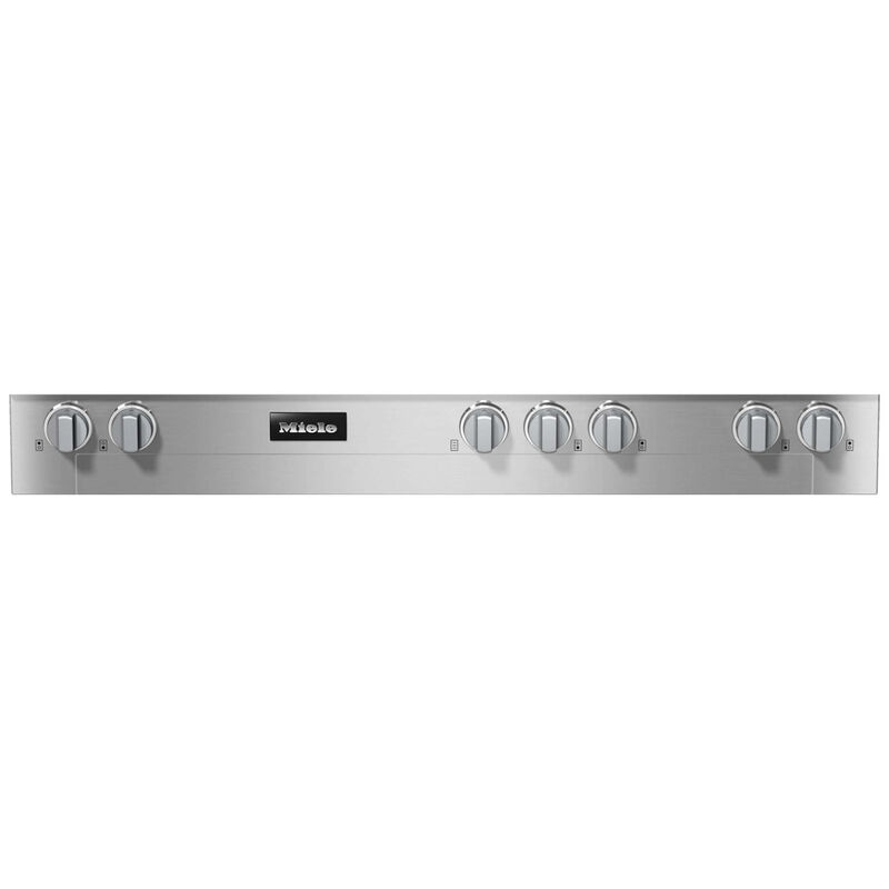 Miele 48 in. 6-Burner Natural Gas Rangetop with Grill, Simmer Burner & Power Burner - Clean Touch Steel, , hires
