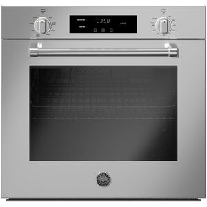 Bertazzoni Master Series 30 in. 4.1 cu. ft. Electric Single Wall Oven with Dual Convection & LED Touch Screen Controls - Stainless Steel, , hires