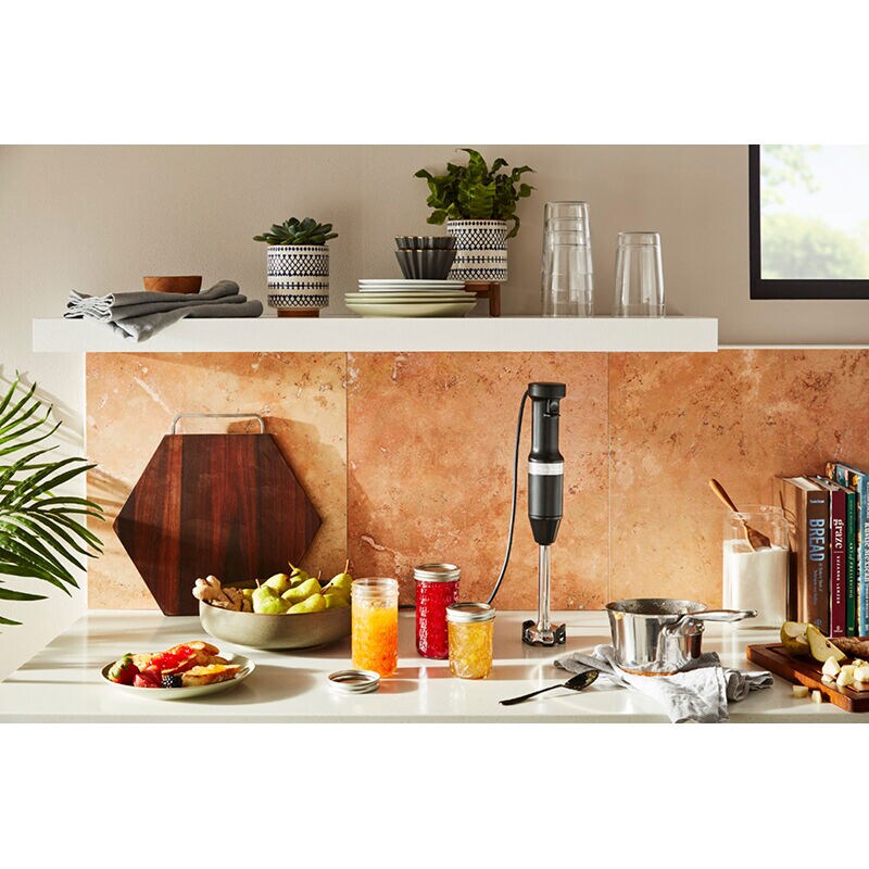 KitchenAid Variable Speed Hand Blender - Black Matte, , hires