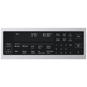 Samsung Bespoke 30 in. 6.3 cu. ft. Smart Air-Fry True European Convection Slide-In Electric Range with Radiant Burners - Stainless Steel, Stainless Steel, hires