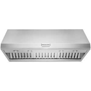 KitchenAid 48 in. Canopy Pro Style Style Range Hood with 4 Speed Settings, 4 LED Lights - Stainless Steel, , hires