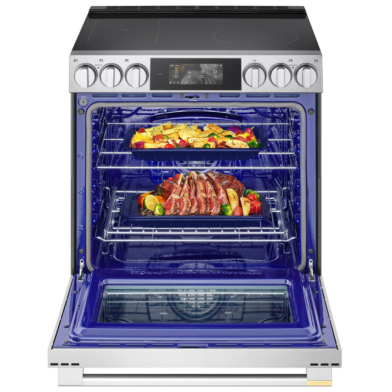 LG Signature 30 in. 6.3 cu. ft. Smart Air-Fry True European Convection Slide-in Electric Range with 4 Induction Burners & 1 Radiant Burner - PrintProof Stainless Steel, , hires