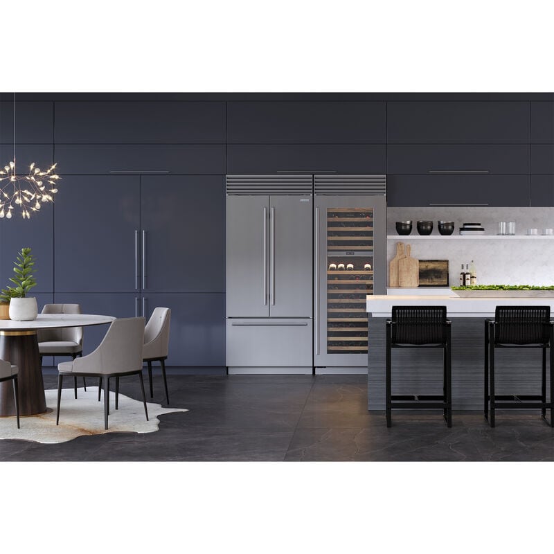 Sub-Zero Classic Series 36 in. Built-In 20.5 cu. ft. Smart French Door Refrigerator with Internal Water Dispenser - Stainless Steel, , hires