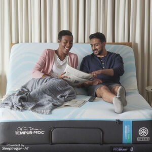 Tempur-Pedic TEMPUR-Ergo ProSmart Air 3.8 in. Split California King Size Adjustable Head and Foot Base with Massage Motion, , hires