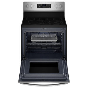 Whirlpool 30 in. 5.3 cu. ft. Air Fry Convection Oven Freestanding Electric Range with 5 Smoothtop Burners - Stainless Steel, , hires