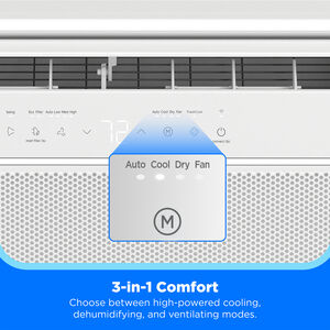 Midea QB Series 10,000 BTU 115V U-Shaped Smart Energy Star Window Air Conditioner with Inverter, 3 Fan Speeds, Sleep Mode & Remote Control - White, , hires