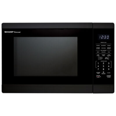 Sharp 20 in 1.4 cu. ft. Countertop Microwave with 11 Power Levels & Sensor Cooking Controls - Black | SMC1461KB
