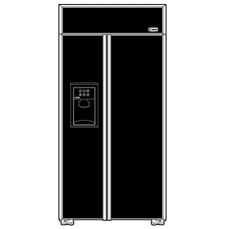 Monogram 36 in. 20.2 cu. ft. Built-In Smart Counter Depth Side by Side Refrigerator with Ice & Water Dispenser - Custom Panel Ready, , hires