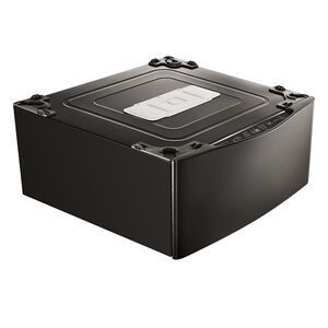 LG Signature 29" 1.0 Cu. Ft. TWINWash Compatible Pedestal Washer - Black StainlessSteel, , hires