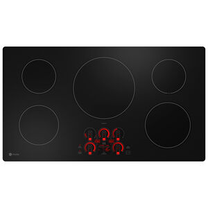 GE Profile 36 in. 5-Burner Smart Induction Cooktop with Simmer Burner & Power Burner - Black, , hires