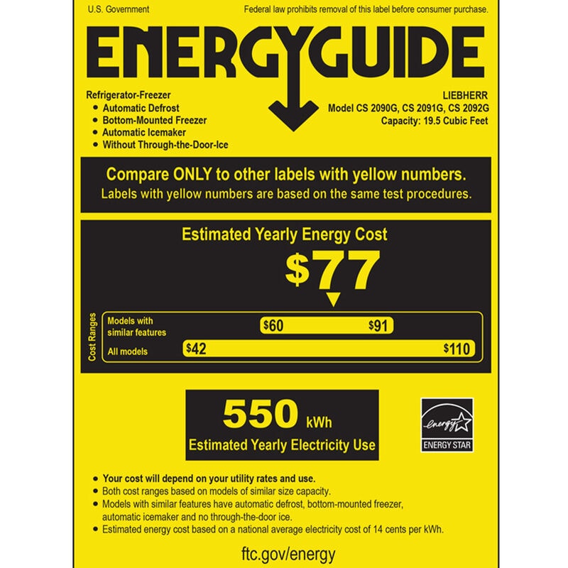 Liebherr 36 in. 19.5 cu. ft. Counter Depth 4-Door French Door Refrigerator with Ice Maker - Stainless Steel, , hires
