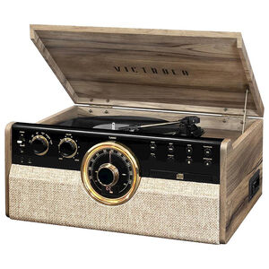 Victrola The Empire 6-in-1 Wood Record Player, , hires