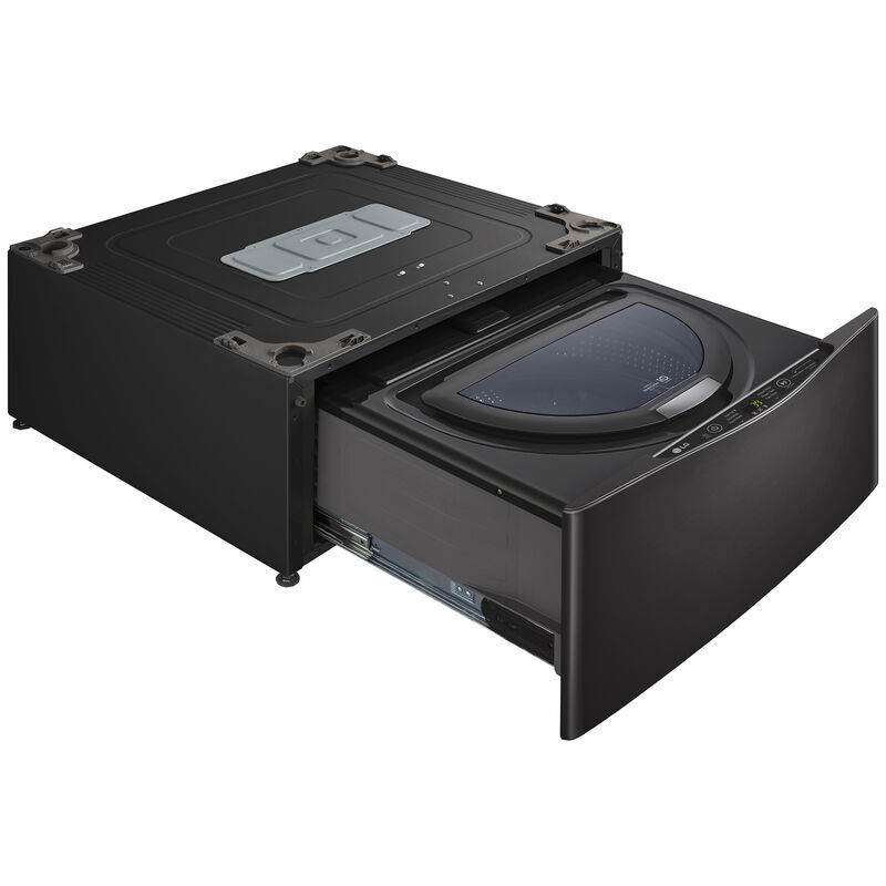 LG SideKick 29 in. 1.0 cu. ft. TwinWash Compatible Pedestal Washer - Black Steel, , hires