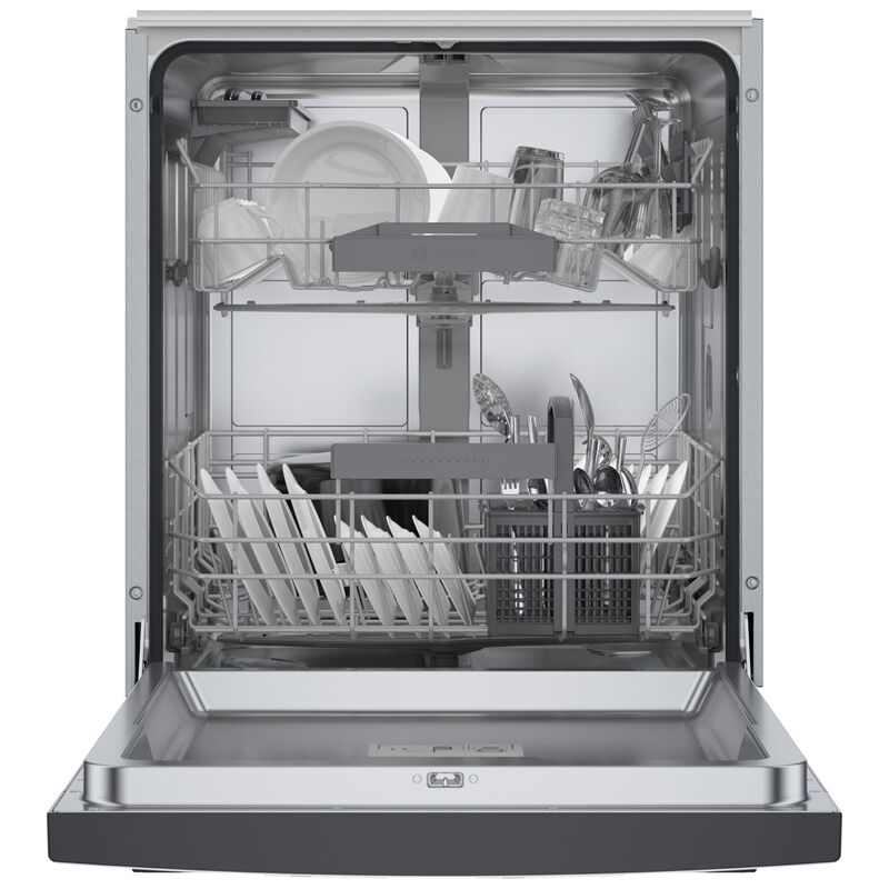 Bosch 300 Series 24 in. Front Control Smart Dishwasher with 46 dBa Sound Level, PureDry & Pocket - Black, , hires