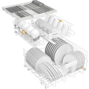 Miele 24 in. Top Control Dishwasher with 44 dBa Sound Level & 3rd-Rack - Custom Panel Ready, , hires