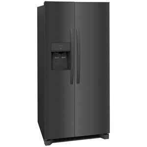 Frigidaire 33 in. 22.3 cu. ft. Side-by-Side Refrigerator with External Ice & Water Dispenser - Black Stainless Steel, Black Stainless Steel, hires
