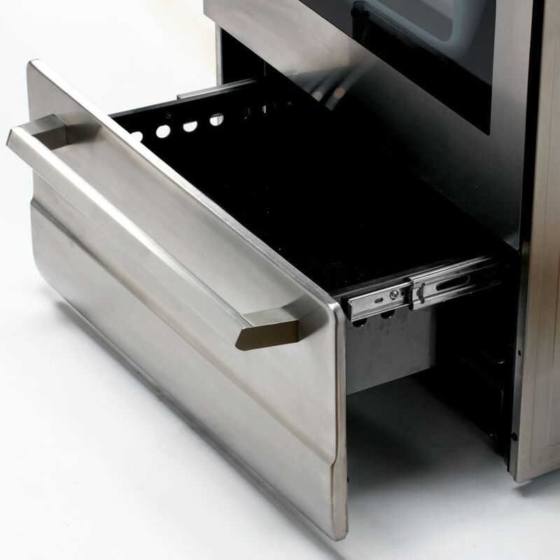 Avanti ELITE Series 24 in. 2.6 cu. ft. Oven Freestanding Gas Range with 4 Sealed Burners - Stainless Steel, , hires