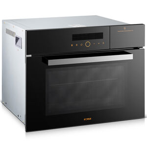 Fotile 24 in. 1.4 cu. ft. Steam Electric Single Wall Oven with True European Convection & Sensor Cooking - Black, , hires