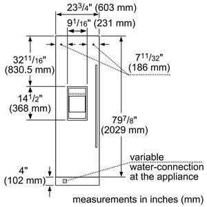 Thermador 24 in. 11.2 cu. ft. Built-in Smart Double-Drawers Upright Freezer with Ice-Maker & Adjustable Shelves - Custom Panel Ready, , hires
