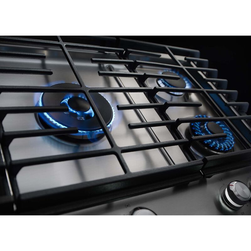 KitchenAid 30 in. 5-Burner Natural Gas Cooktop with Griddle, Simmer Burner & Power Burner - Stainless Steel, , hires