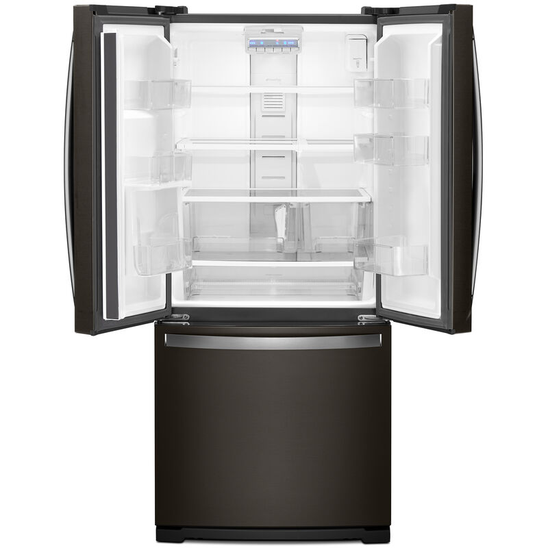 Whirlpool 30 in. 19.7 cu. ft. French Door Refrigerator with Ice Maker - Black Stainless, Black Stainless, hires